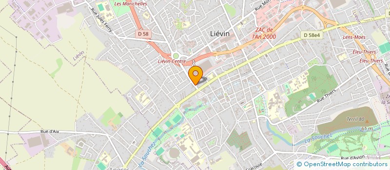 localisation de l'entreprise LES COMPAGNONS DU NORD JEUX ET TRADITIONS  LIEVIN