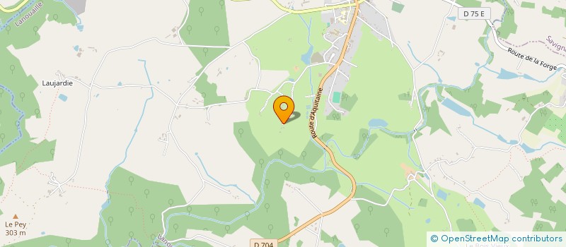 localisation de l'entreprise LES COMPAGNONS DU PAYSAGE à LANOUAILLE