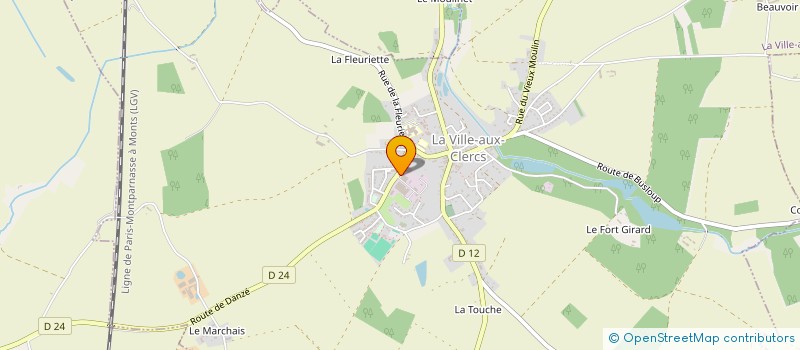 localisation de l'entreprise LES COMPAGNONS DU PERCHE  LA VILLE-AUX-CLERCS