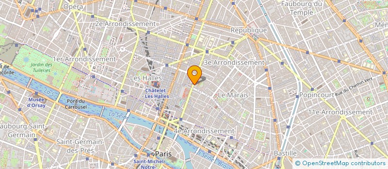 localisation de l'entreprise LES COMPAGNONS DU RONANESQUE  PARIS