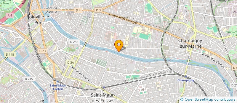 localisation de l'entreprise LES COMPAGNONS DU SECOND OEUVRE  CHAMPIGNY-SUR-MARNE