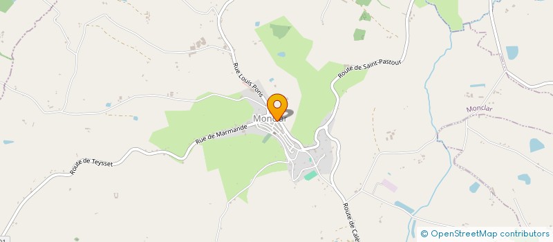 localisation de l'entreprise LES COMPAGNONS DU SECOND OEUVRE  SAINT ETIENNE DE FOUGERES