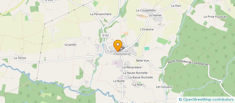 localisation de l'entreprise LES COMPAGNONS DU SENTIER à CHAMPSECRET