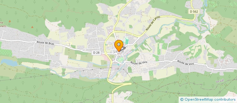 localisation de l'entreprise LES COMPAGNONS DU SOLEIL à LE VAL