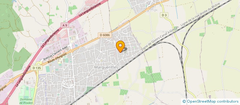 localisation de l'entreprise LES COMPAGNONS DU SOLEIL  MARGUERITTES