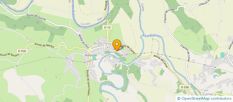 localisation de l'entreprise LES COMPAGNONS DU SOURIRE BIDACHE  BIDACHE