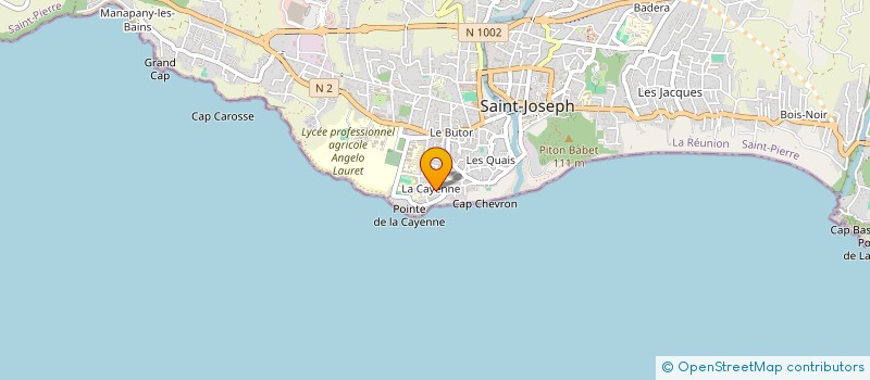 localisation de l'entreprise LES COMPAGNONS DU SUD SAUVAGE à SAINT-JOSEPH