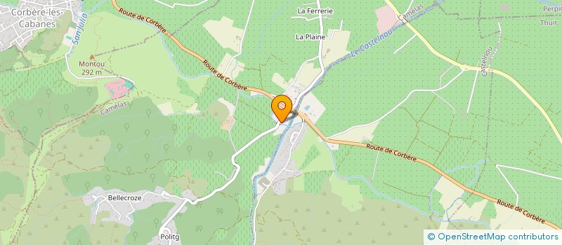 localisation de l'entreprise LES COMPAGNONS DU SUD - UZI & CO  CAMELAS