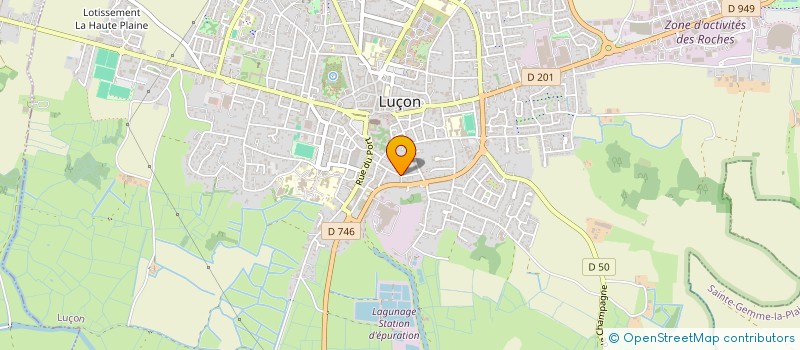 localisation de l'entreprise LES COMPAGNONS DU THEATRE à LUCON