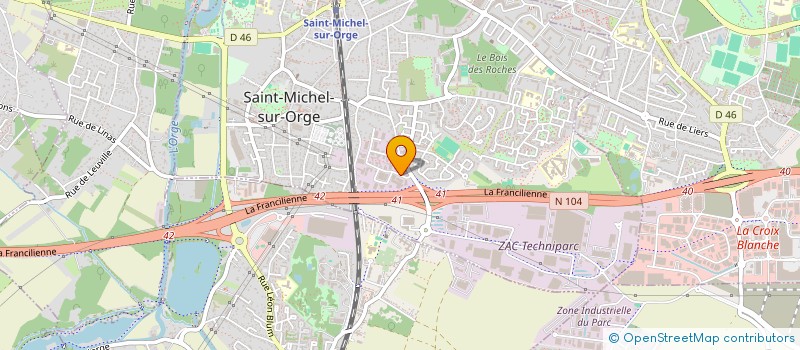 localisation de l'entreprise LES COMPAGNONS DU VAL D ORGE à SAINT-MICHEL-SUR-ORGE