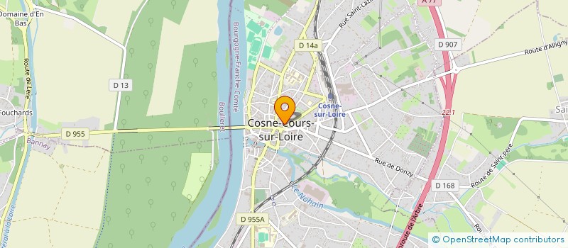 localisation de l'entreprise LES COMPAGNONS DU VAL DE LOIRE à COSNE-COURS-SUR-LOIRE
