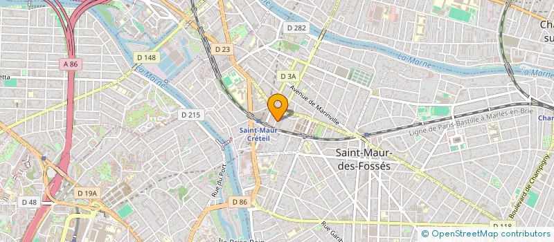 localisation de l'entreprise LES COMPAGNONS DU VAL-DE-MARNE à SAINT-MAUR-DES-FOSSES