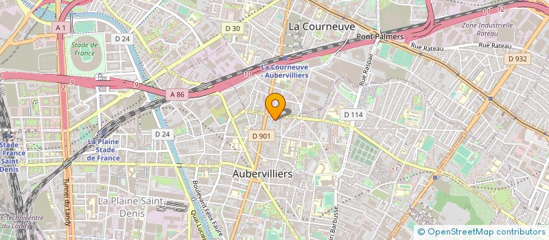 localisation de l'entreprise LES COMPAGNONS FRANCILIENS à AUBERVILLIERS