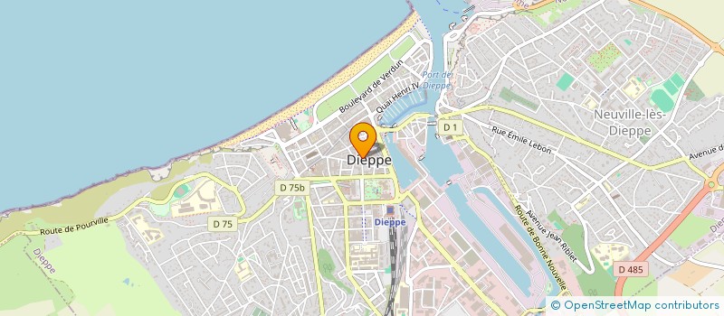 localisation de l'entreprise LES COMPAGNONS FRANCILIENS  DIEPPE