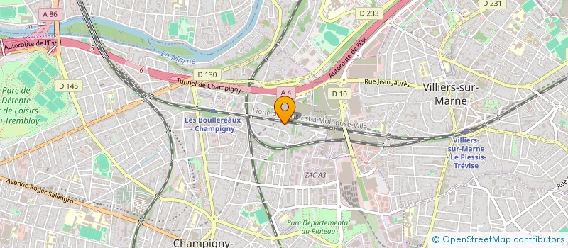 localisation de l'entreprise LES COMPAGNONS MACONS PARISIENS à CHAMPIGNY-SUR-MARNE