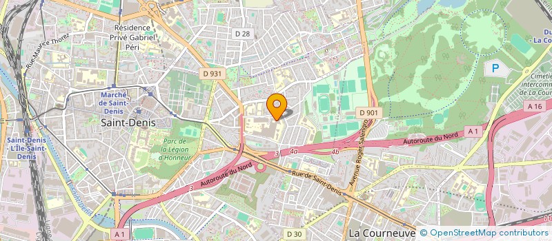 localisation de l'entreprise LES COMPAGNONS MOBILITE  SAINT-DENIS