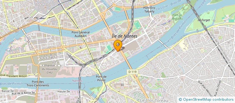 localisation de l'entreprise LES COMPAGNONS MUSICIENS  NANTES