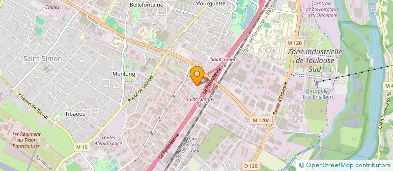 localisation de l'entreprise LES COMPAGNONS OCCITANS 31  TOULOUSE