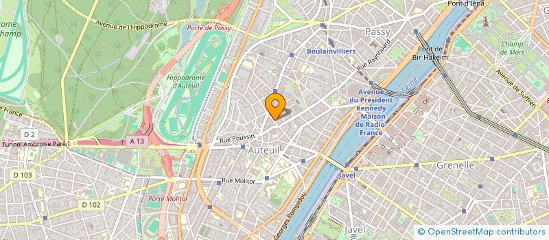 localisation de l'entreprise LES COMPAGNONS PEINTRES AGENCEMENT DECOR à PARIS