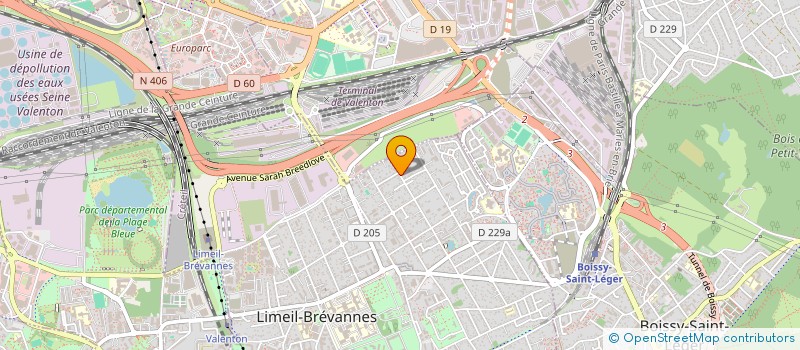 localisation de l'entreprise LES COMPAGNONS PLOMBIER-CHAUFFAGISTE  LIMEIL-BREVANNES