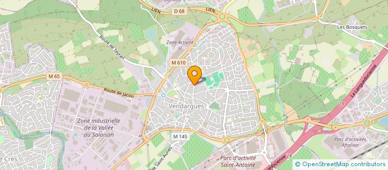 localisation de l'entreprise LES COMPAGNONS POSEURS à VENDARGUES