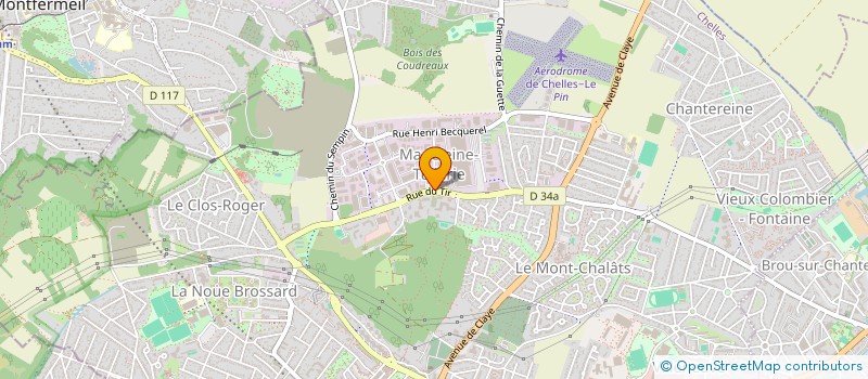 localisation de l'entreprise LES COMPAGNONS PROFESSIONNELS REUNIS à CHELLES