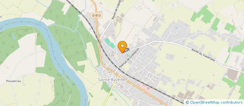 localisation de l'entreprise LES COMPAGNONS REUNIS à SAINTE-BAZEILLE