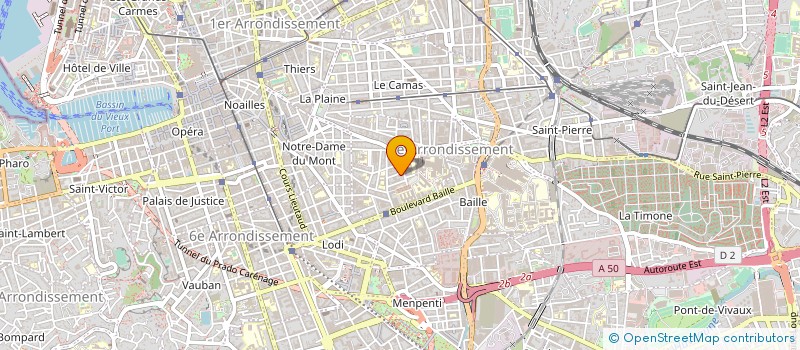 localisation de l'entreprise LES COMPAGNONS REUNIS à MARSEILLE