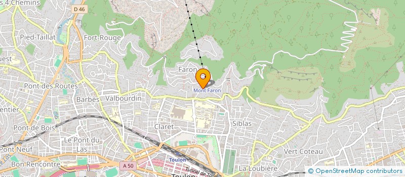 localisation de l'entreprise LES COMPAGNONS REUNIS  TOULON