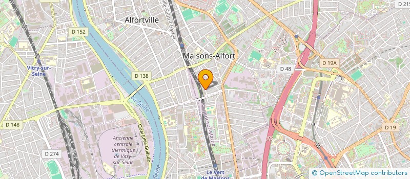 localisation de l'entreprise LES COMPAGNONS REUNIS à MAISONS-ALFORT