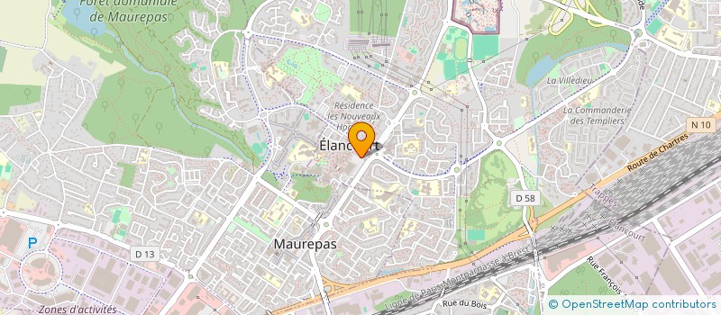 localisation de l'entreprise LES COMPAGNONS REUNIS SARL à ELANCOURT