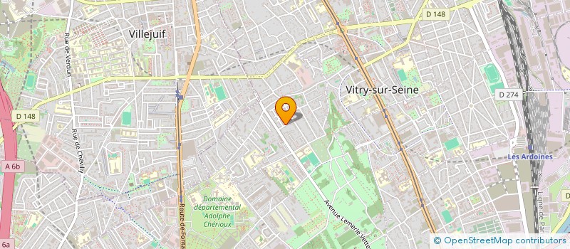 localisation de l'entreprise LES COMPAGNONS SOLIDAIRES DU 94 (LCS94) à VITRY-SUR-SEINE