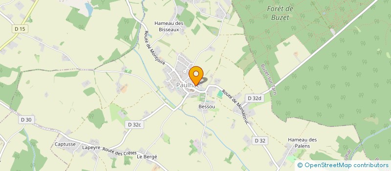 localisation de l'entreprise LES COMPAGNONS TOULOUSAINS à PAULHAC