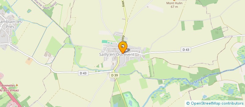 localisation de l'entreprise LES COMPAINGS DE L'OSTREVENT  SAILLY-EN-OSTREVENT