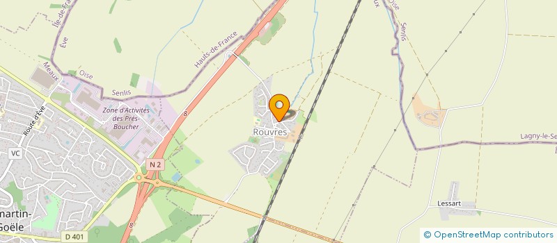 localisation de l'entreprise LES COMPERES  ROUVRES