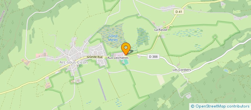 localisation de l'entreprise LES  COMPERES  ARC-SOUS-CICON