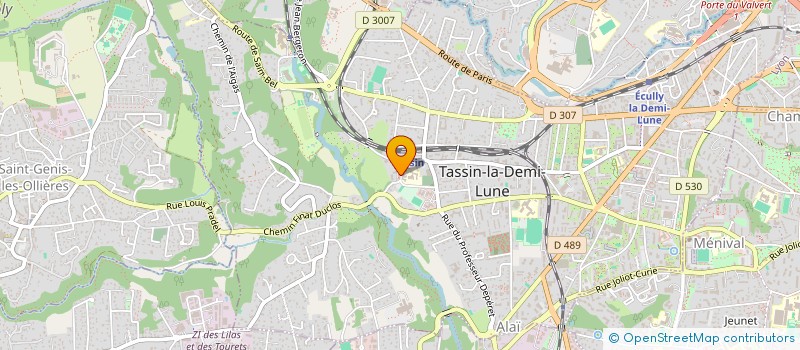 localisation de l'entreprise LES COMPERES  TASSIN-LA-DEMI-LUNE