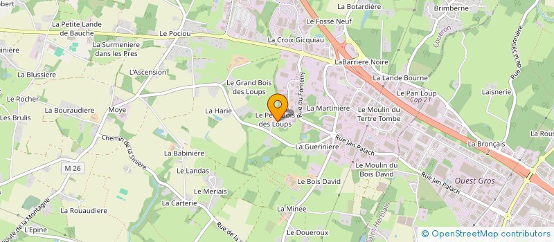 localisation de l'entreprise LES COMPERES DE L'IMMOBILIER à COUERON