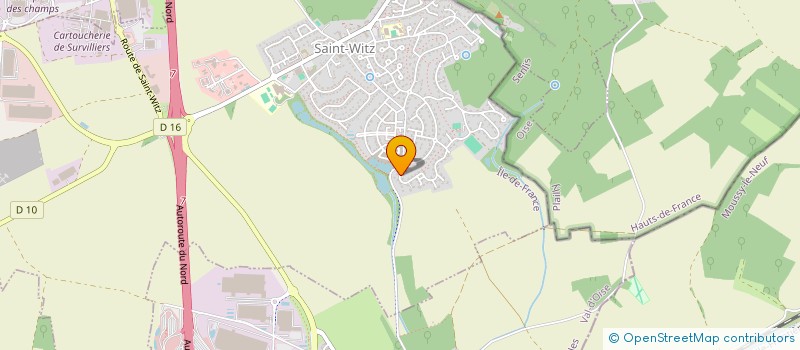 localisation de l'entreprise LES COMPERES DE LA RENOVATION  SAINT-WITZ