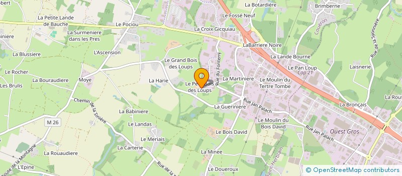 localisation de l'entreprise LES COMPERES DU BATIMENT à COUERON