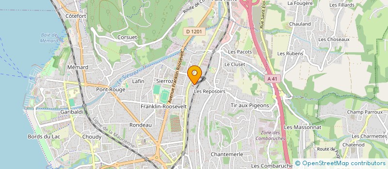 localisation de l'entreprise LES COMPLICES TRAITEUR  AIX-LES-BAINS