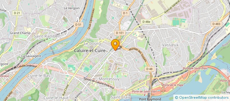 localisation de l'entreprise LES COMPOSANTS  CALUIRE-ET-CUIRE