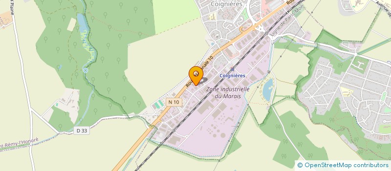 localisation de l'entreprise LES COMPOSANTS DU BATIMENT INDUSTRIEL à COIGNIERES