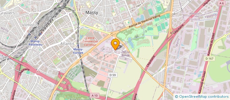 localisation de l'entreprise LES COMPOSANTS PRECONTRAINTS à MASSY
