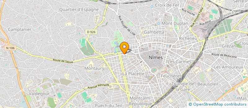 localisation de l'entreprise LES COMPRES.SOEURS  NIMES