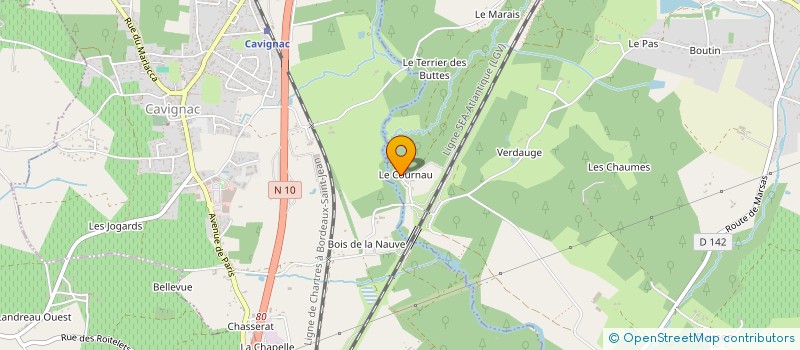 localisation de l'entreprise LES COMPTOIR DES FARINES  LARUSCADE