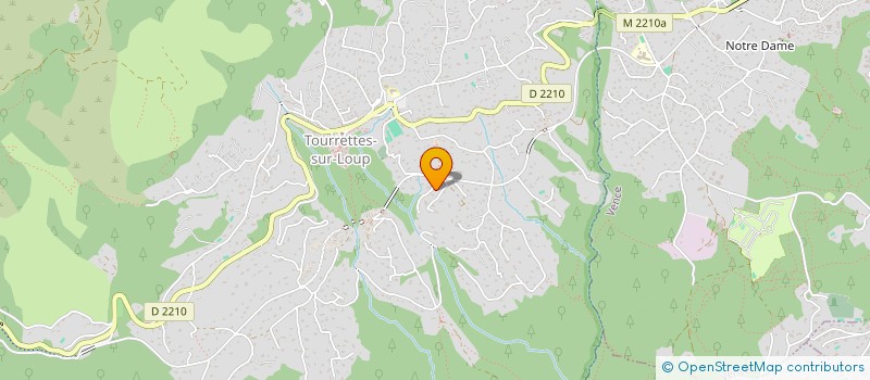 localisation de l'entreprise LES COMPTOIRS  TOURRETTES-SUR-LOUP