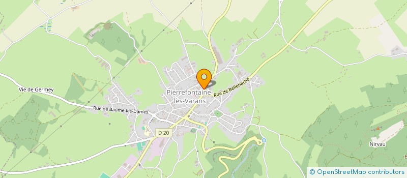 localisation de l'entreprise LES COMPTOIRS BAULIER  PIERREFONTAINE-LES-VARANS