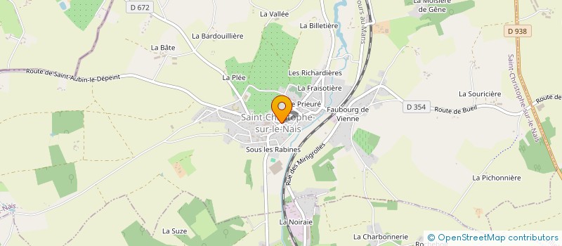 localisation de l'entreprise LES COMPTOIRS D'ALLUYE  SAINT-CHRISTOPHE-SUR-LE-NAIS