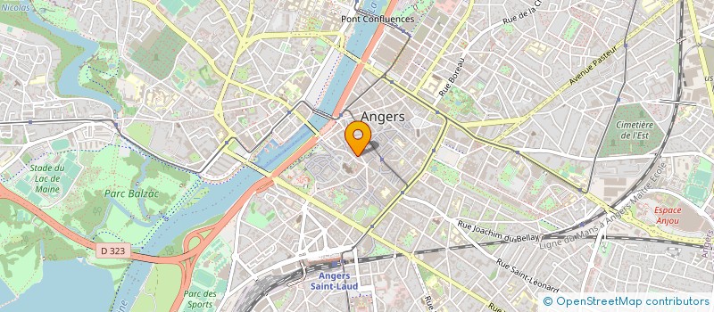 localisation de l'entreprise LES COMPTOIRS D'ANGERS  ANGERS